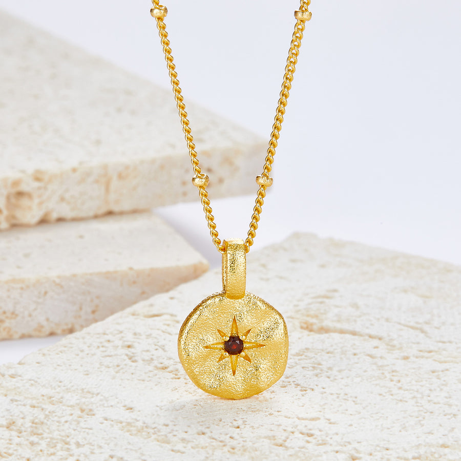 Stellar Garnet Necklace