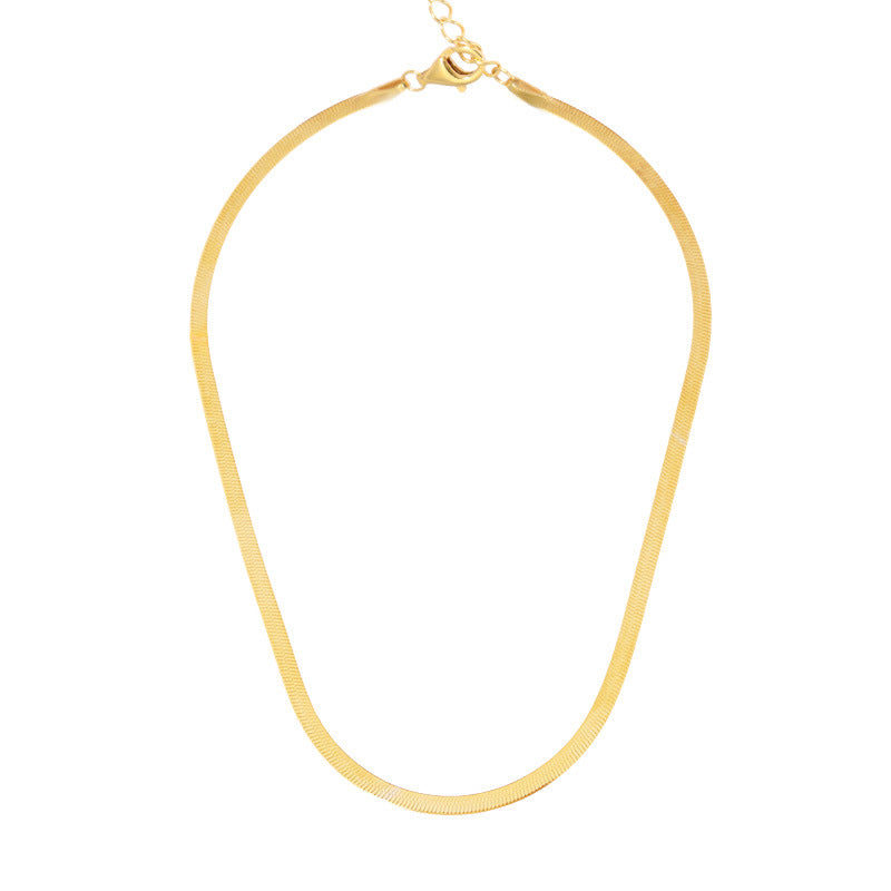 Collier Chaîne Os de Serpent en Or Vermeil