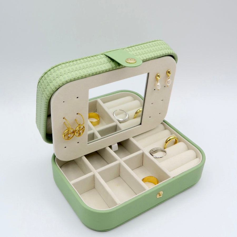 Boîte à Bijoux en Cuir Vegan Ainico - Cadeau Personnalisé
