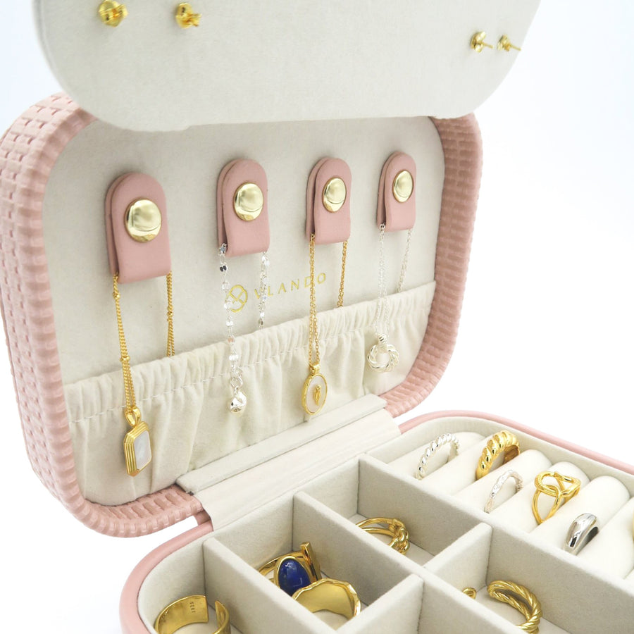 Boîte à Bijoux en Cuir Vegan Ainico - Cadeau Personnalisé